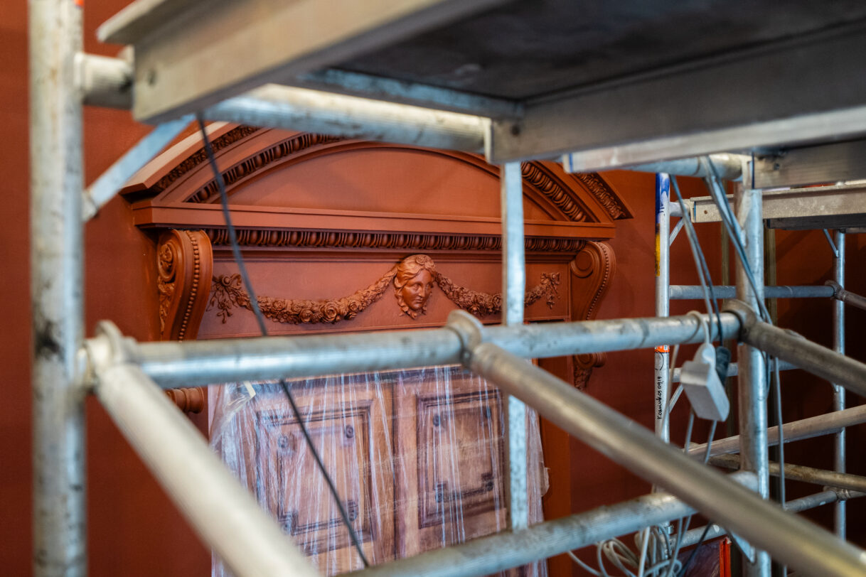 Grafo kabineto sienų fragmentai