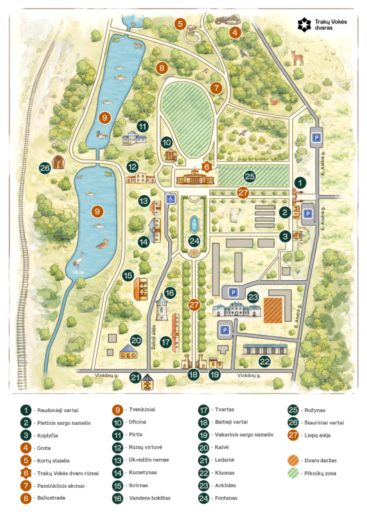 <p class="font_8 wixui-rich-text__text"><span class="wixui-rich-text__text">Sveiki atvykę į Trakų Vokės audiopasaką. Turėkite omenyje, jog tai – išgalvota istorija, apipinta tikrais istoriniais faktais, tad nepriimkite dramaturginių elementų už gryną pinigą. Žemėlapis apačioje jums padės atpažinti sunumeruotus objektus, paminėtus skirtinguose audiogido skyriuose, esančiuose po juo. </span></p>
<p class="font_8 wixui-rich-text__text"><span class="wixui-rich-text__text">Smagios kelionės!</span></p>
<p>Gido parengimą finansavo</p>
<p><img decoding="async" class="alignnone wp-image-822" src="https://vokesdvaras.lt/wp-content/uploads/2026/02/LTK_Logotipas4-300x116.avif" alt="" width="158" height="61" srcset="https://vokesdvaras.lt/wp-content/uploads/2026/02/LTK_Logotipas4-300x116.avif 300w, https://vokesdvaras.lt/wp-content/uploads/2026/02/LTK_Logotipas4.avif 498w" sizes="(max-width: 158px) 100vw, 158px" />     <img decoding="async" class="alignnone wp-image-823" src="https://vokesdvaras.lt/wp-content/uploads/2026/02/vilnuis-300x69.avif" alt="" width="234" height="54" srcset="https://vokesdvaras.lt/wp-content/uploads/2026/02/vilnuis-300x69.avif 300w, https://vokesdvaras.lt/wp-content/uploads/2026/02/vilnuis.avif 462w" sizes="(max-width: 234px) 100vw, 234px" /></p>
<p>&nbsp;</p>
