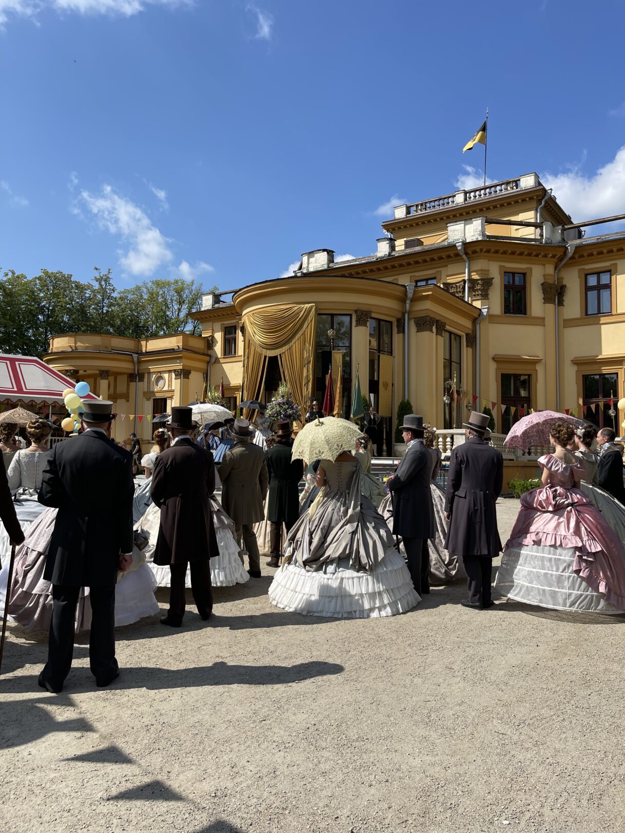 Vokiečių mini serialo „Sisi” filmavimo akimirkos, 2021 m. 