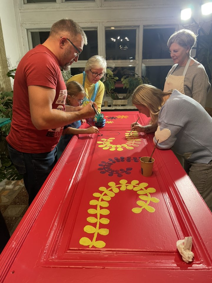 Durų dažymo procesas